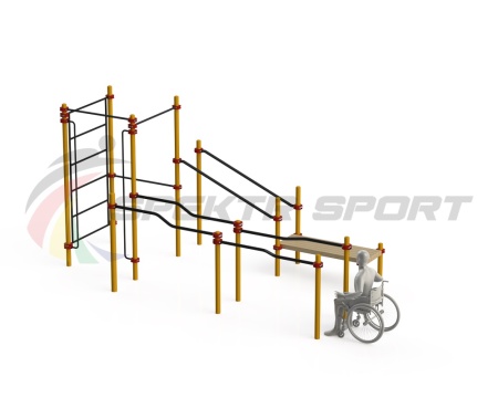 Купить Спортивный комплекс для инвалидов-колясочников WRK-D16_76mm в Гусь-Хрустальном 
